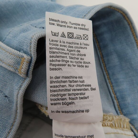 J Crew Mercantile Womens 28 Light Wash Blue Denim Jeans Raw Hem High Waist Pants - Picture 9 of 11